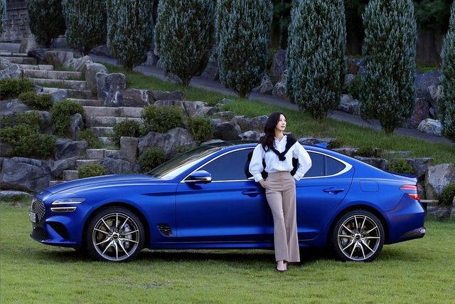 제네시스 G70 벨라 블루 /사진=제네시스