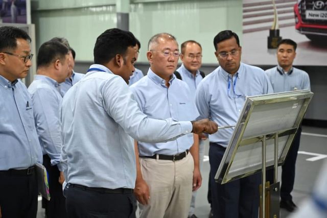 인도에 방문한 현대자동차 정의선 회장 /사진=현대차그룹