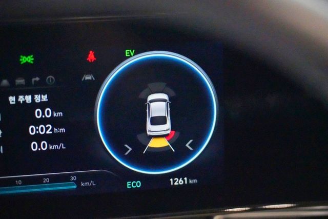 참고사진, 주차 센서가 장애물을 감지해 계기판에 표시하는 모습 /사진=VIEW H