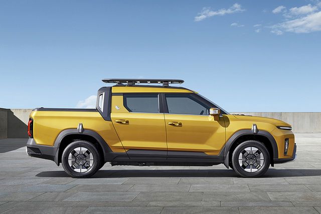 ▲무쏘 EV 측면(사진=KGM)