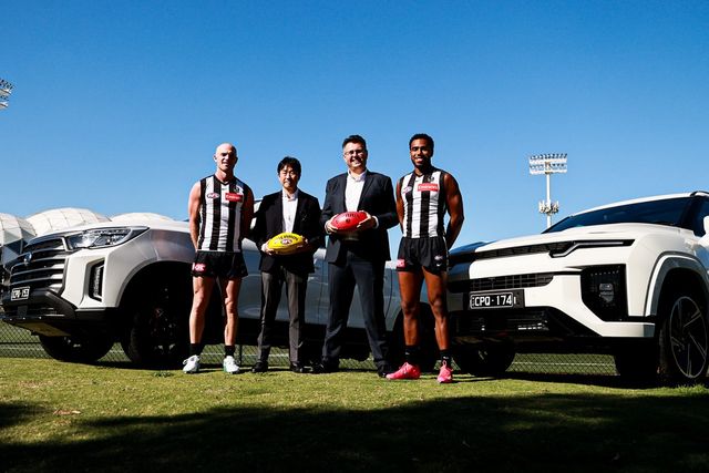 ▲AFL 콜링우드 구단 스포서쉽(사진=KGM)