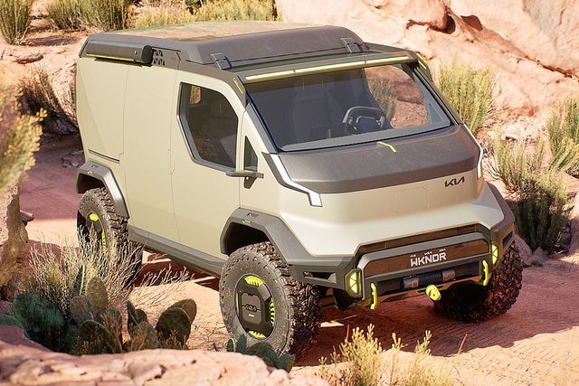 PV5 위켄더 콘셉트카, 기아는 타스만 외에도 다양한 차종에 오프로드 버전을 검토 중이다. /사진=기아