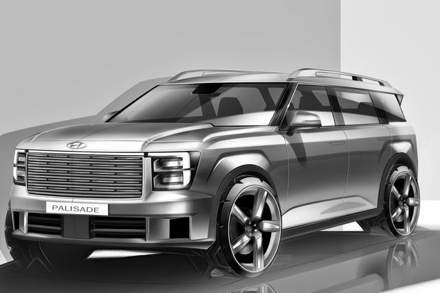 현대 팰리세이드 리디자인 스케치 /사진=인스타그램 'sketch__bin'