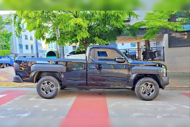 기아 타스만 싱글캡 스파이샷 /사진=유튜브 '힐러 Healer TV'