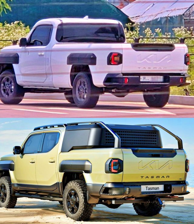 타스만 싱글캡과 더블캡 비교/사진=오토스파이넷, 기아