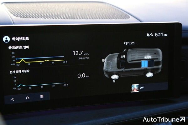 배터리 상태는 이 정도로 확인이 불가능하다. /사진=오토트리뷴 DB