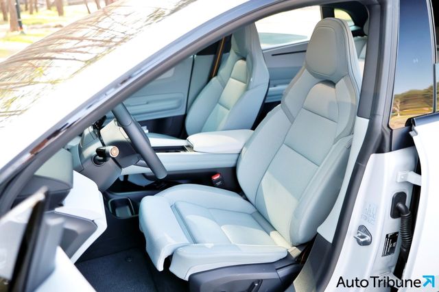 폴스타 4 1열 시트 /사진=김동민 기자