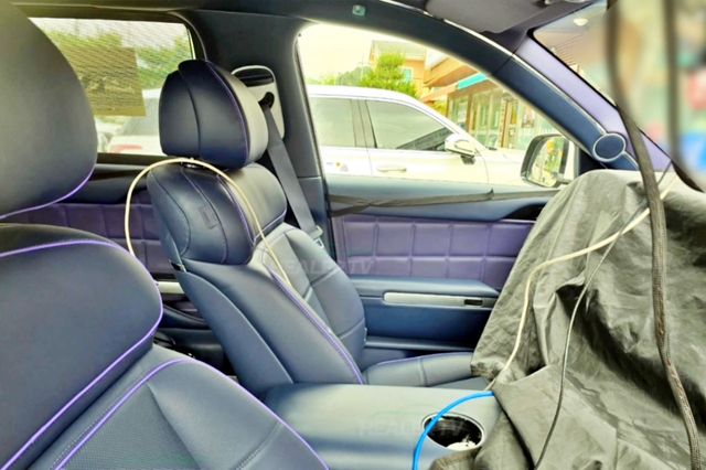 제네시스 GV90 실내 스파이샷 /사진=유튜브 '힐러 Healer TV'