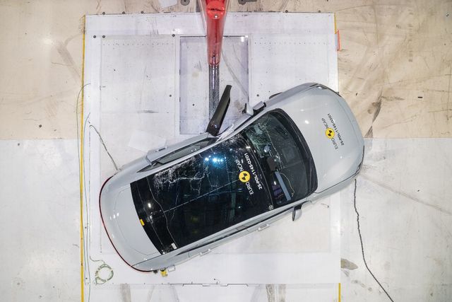 유로 NCAP 테스트 중인 폴스타 4/사진=폴스타코리아