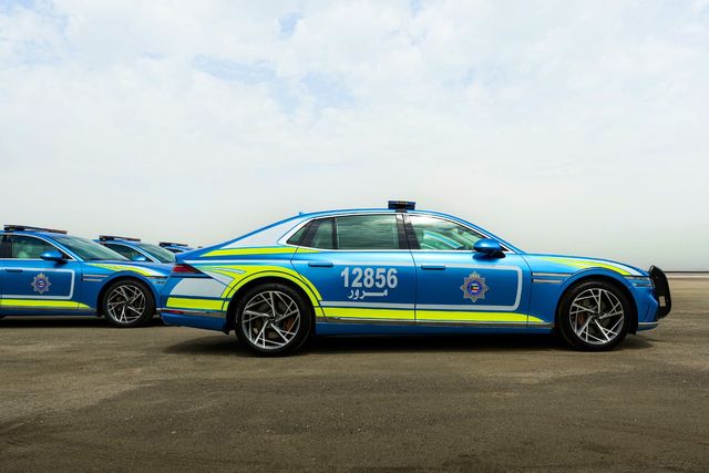 쿠웨이트 내무부 행사 운영용으로 맞춤 제작된 제네시스 G90 /사진=현대차