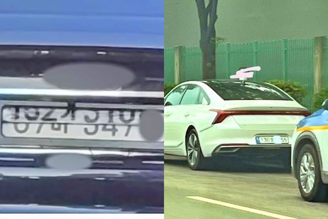 번호판을 전환하는 불법 장치 장착과 고의로 번호판을 가린 사례 /사진=유튜브 'SBS 뉴스', 에펨코리아