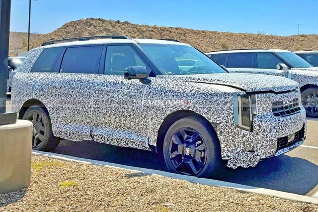 기아 신형 텔루라이드 스파이샷 /사진=Carscoops