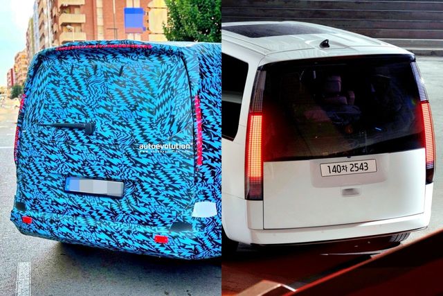 메르세데스-벤츠 VLE 스파이샷, 스타리아 /사진=autoevolution, 현대차