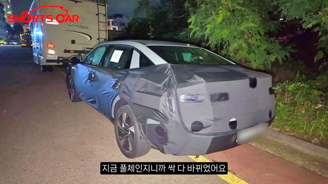 현대 신형 아반떼 스파이샷 /사진=유튜브 '숏카 SHORTS CAR'