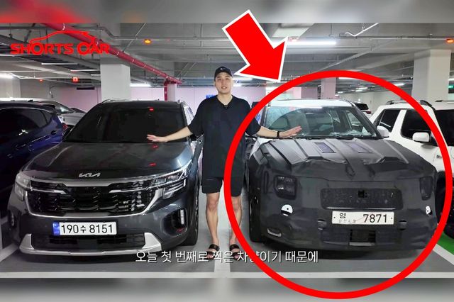 기아 현행 셀토스와 신형 셀토스 테스트카 비교 /사진=유튜브 ‘숏카 SHORTS CAR'