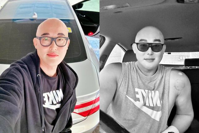 황재근과 직접 구매한 현대 중고 그랜저 HG /사진=황재근 SNS