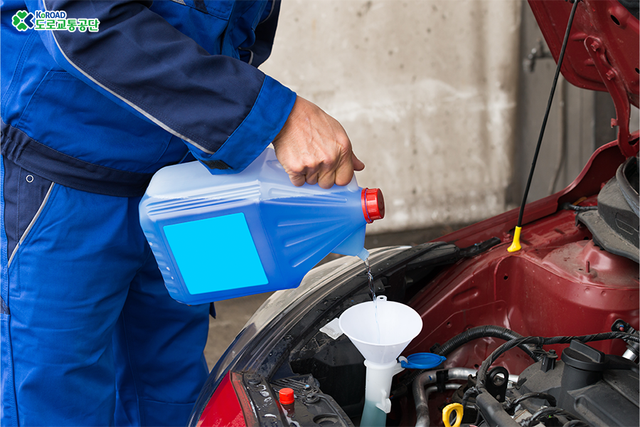 워셔액 주입 장면 /사진=도로교통공단