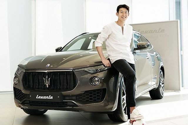 손흥민은 과거 마세라티로부터 르반떼를 지원받았다. /사진=마세라티