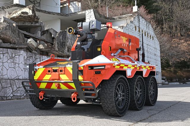 현대차그룹 무인소방차 기증식 /사진=현대차