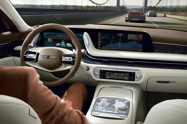 현행 제네시스 G90에 HDP가 적용될 경우 예상 장면 /사진=현대차그룹