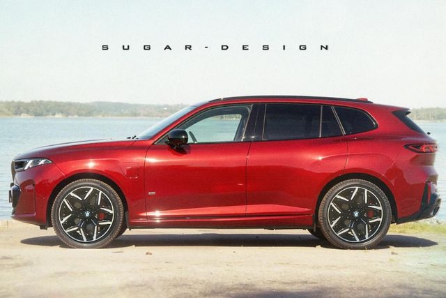 위장막이 벗겨진 채 공개된 BMW X5를 기반으로 다시 제작된 예상도 /사진=Sugardesign