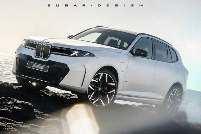 위장막이 벗겨진 채 공개된 BMW X5를 기반으로 다시 제작된 예상도 /사진=Sugardesign