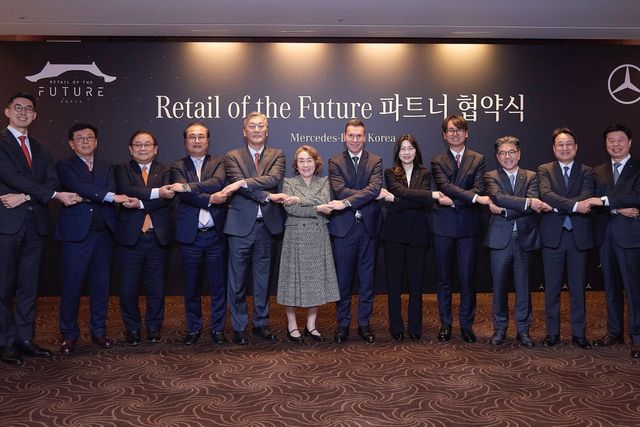 ‘리테일 오브 더 퓨처’ 파트너 협약식 /사진=메르세데스-벤츠 코리아