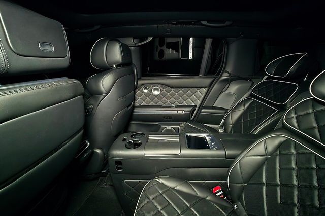 제네시스 GV90 테스트카 2열 스파이샷 /사진=유튜브 '숏카'