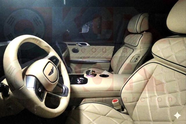 제네시스 GV90 실내 스파이샷 기반 AI 이미지 /사진=KoreanCarBlog