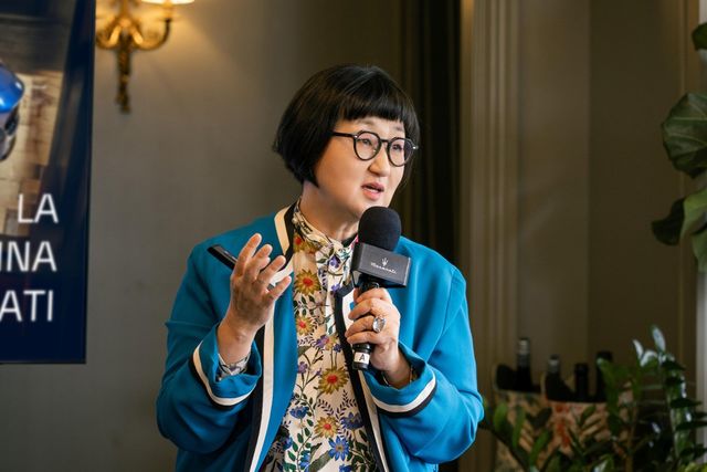 강연을 진행 중인 노희영 대표 /사진=마세라티 코리아