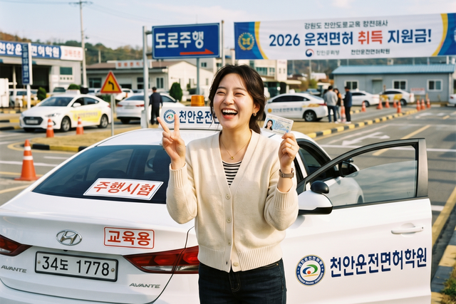 운전면허 취득 후 환호하는 여성 /사진=AI생성