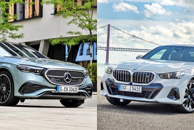 메르세데스-벤츠 E-클래스, BMW 5시리즈 /사진=각 브랜드