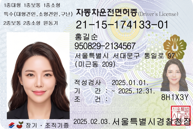 운전면허증 /사진=오토트리뷴 AI