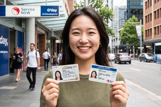 상호 운전자 인정제도로 호주 면허증을 취득한 모습.&nbsp;기사 이해를 돕기 위한 생성형 이미지 /제작=오토트리뷴