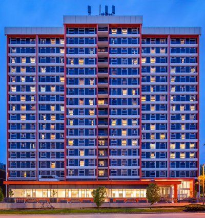 일리노이주립대 대학생 기숙사 일리니타워 전경 (사진이지스자산운용)