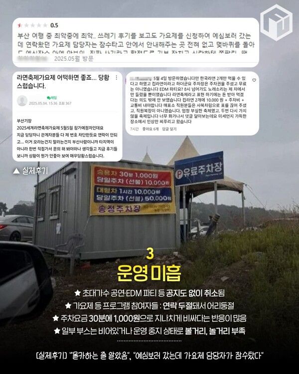 부산 2025 세계라면축제 논란 / ⓒ여행톡톡