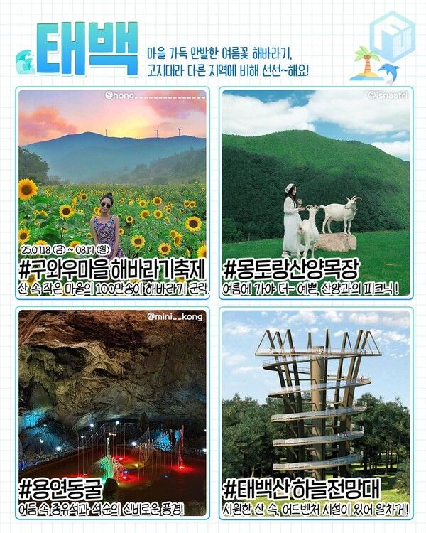 2025 7월 국내여행지 추천 / ⓒ여행톡톡