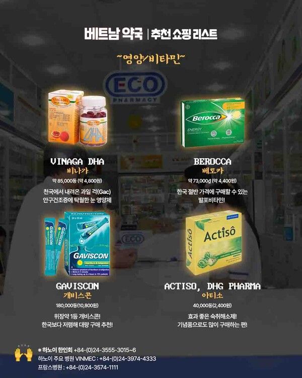 2025 베트남 약국 쇼핑리스트 / ©여행톡톡