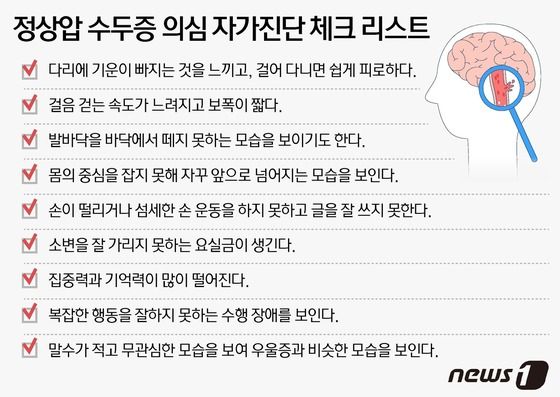 정상압 수두증을 자가진단하는 방법 / 뉴스1