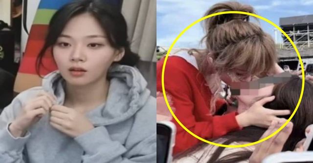 무대 중 여성 팬과 키스를 한 가수 비비 / 출처 - 온라인 커뮤니티