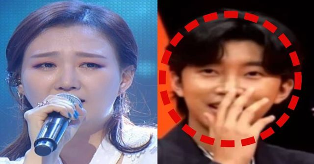 과거 무명시절 음악 방송 프로그램에서 트로트 여왕 장윤정에게 극찬을 받은 가수 임영웅 / 출처 - 온라인 커뮤니티, SBS '미운 우리 새끼'