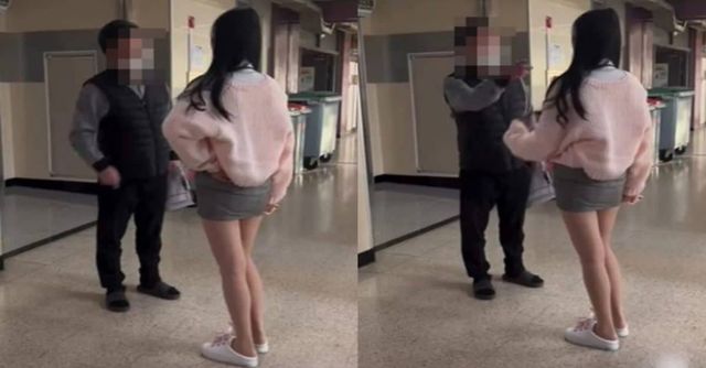 최근 아버지뻘 교사와 말다툼 영상에서 '귀한딸' 논란이 이어진 해당 여학생이 온라인 커뮤니티에 해명글을 게재했다. / 출처 - 유튜브