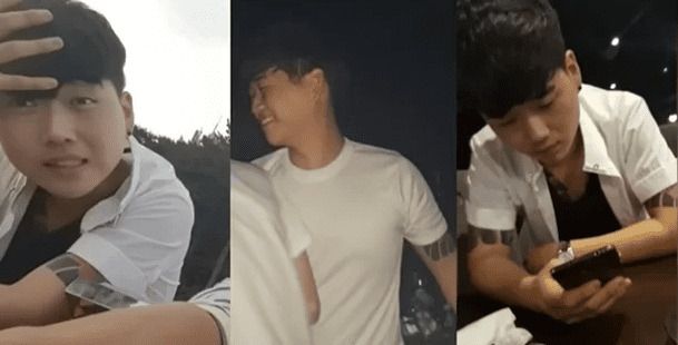 과거 학교 폭력등 개인 생활과 관련하여 논란이 되었던 황영우 / 출처 온라인 커뮤니티