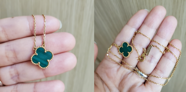 이은경 님의 반 클리프 아펠 행운석 목걸이. /이은경