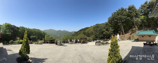 자연치유센터 빛채움이 위치한 치악산 명경사 터. /김현우 기자