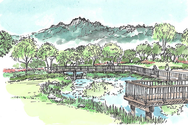 서울창포원의 봄 /그림=손웅익