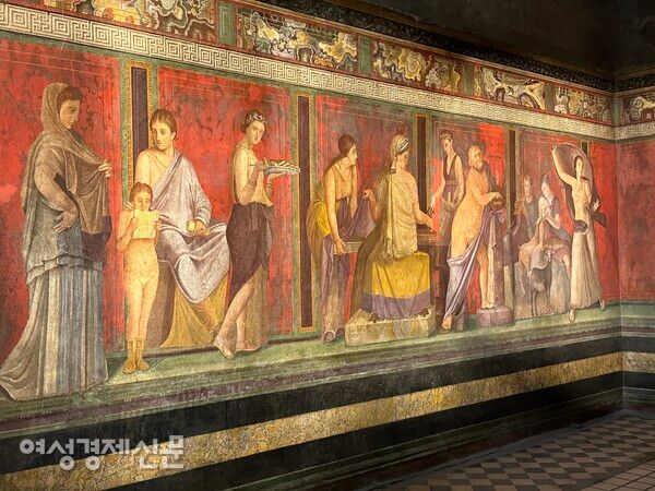 폼페이 신전의 프레스코 벽화 /사진=박재희