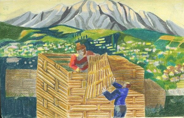 슬레이트를 대나무로 바꿔 그려봄 /일러스트 윤마디 madimadi-e@naver.com