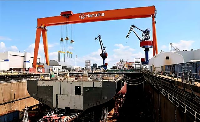 미국 펜실베니아주에 위치한 한화오션의 필리 조선소 전경 /한화오션