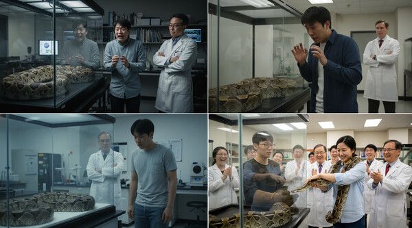 독자의 이해를 돕기 위해 AI를 이용해 반두라의 실험을 이미지화했음 /나노바나나